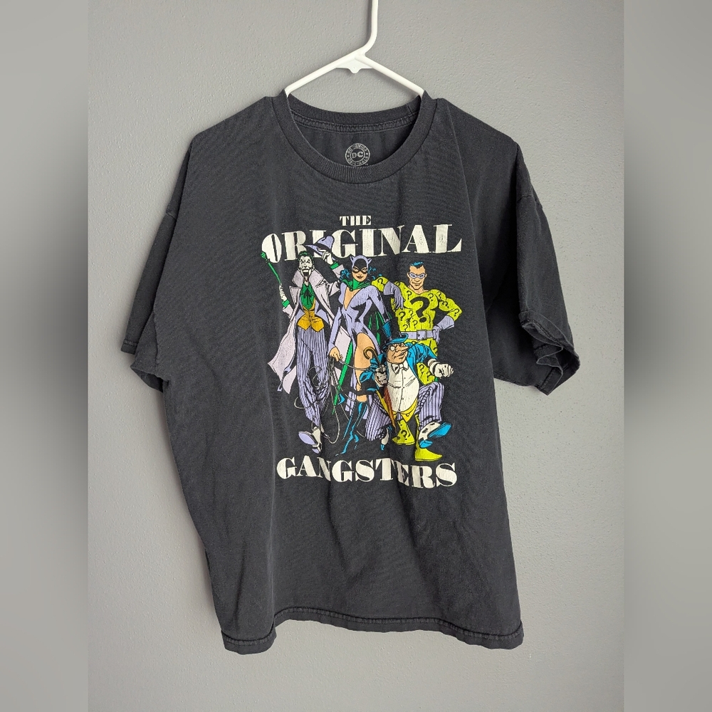 DC Comics Black 'The Original Gangsters' Short Sleeve Tee